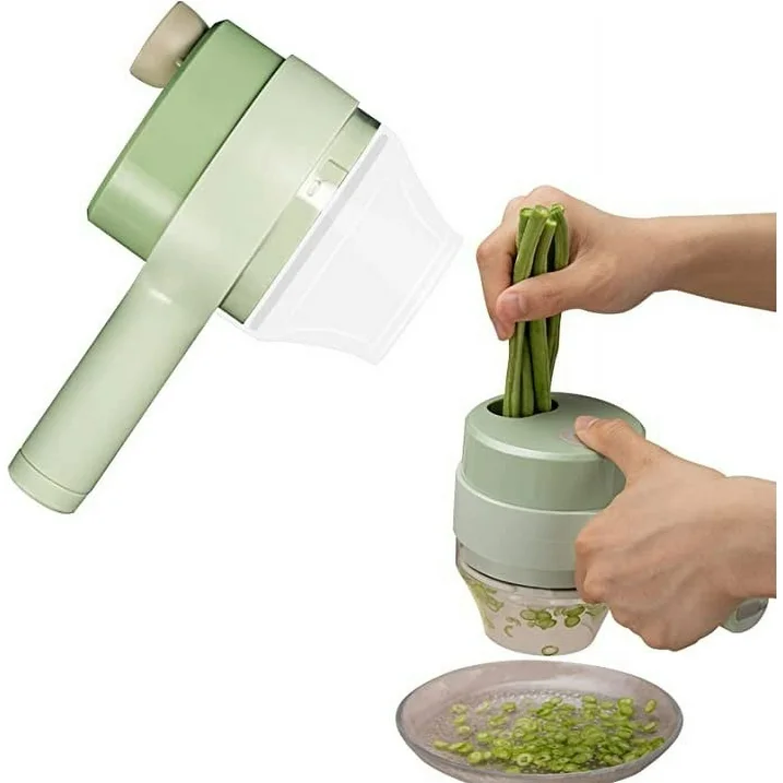🥕 4 - in - 1 Portable Electric Vegetable Slicer Set