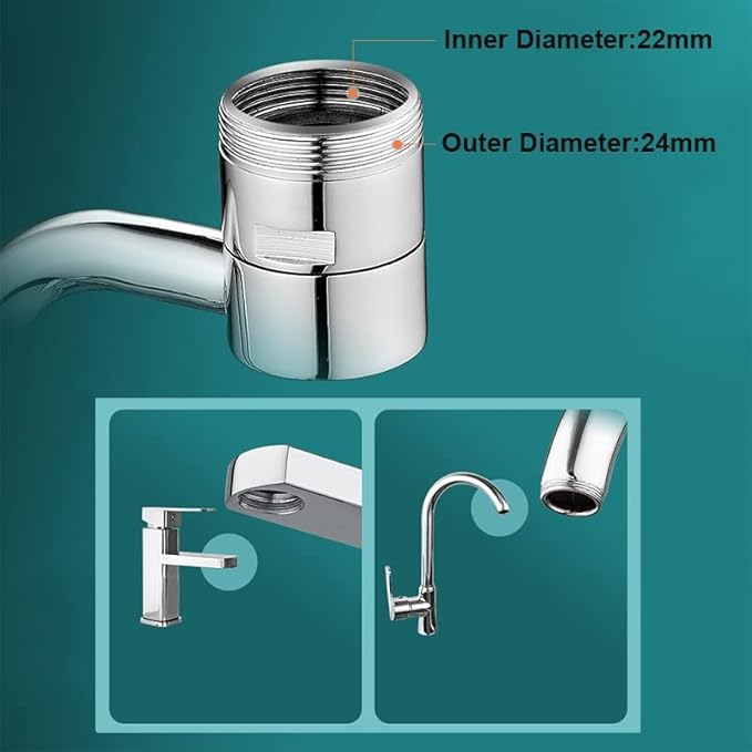 Rotate Swivel Faucet Aerator