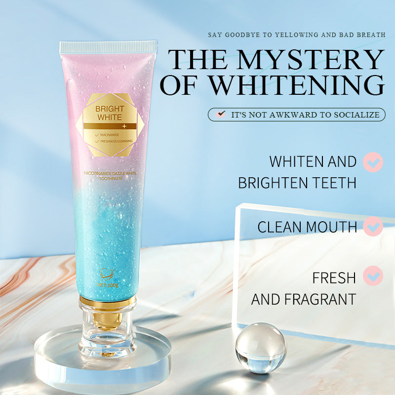 ✨ Niacinamide Whitening Toothpaste | Stain Removal, Deep Clean & Fresh Breath | Vegan & Fluoride-Free 🦷