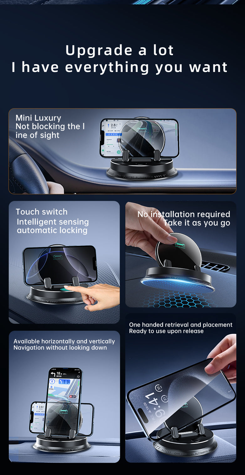 Premium Car Phone Mount for Dashboard – Anti-Slip Pad Holder for Smartphones