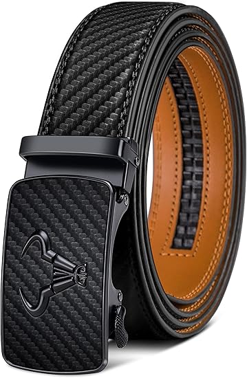 BULLIANT Genuine Leather Ratchet Belt