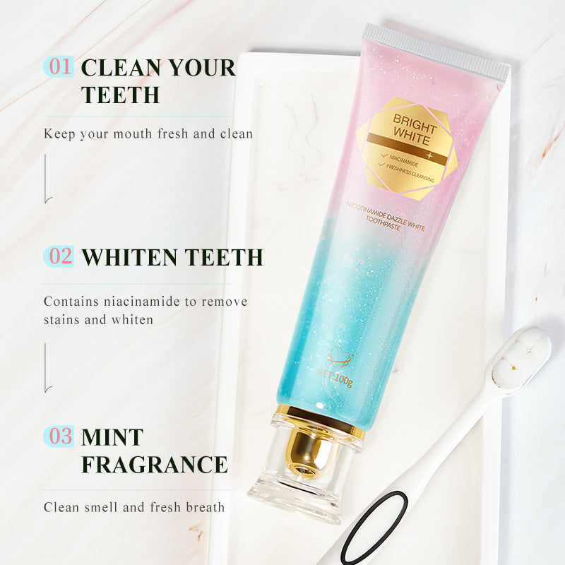 ✨ Niacinamide Whitening Toothpaste | Stain Removal, Deep Clean & Fresh Breath | Vegan & Fluoride-Free 🦷